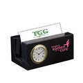 Business Card Mini Clock - Jet Black